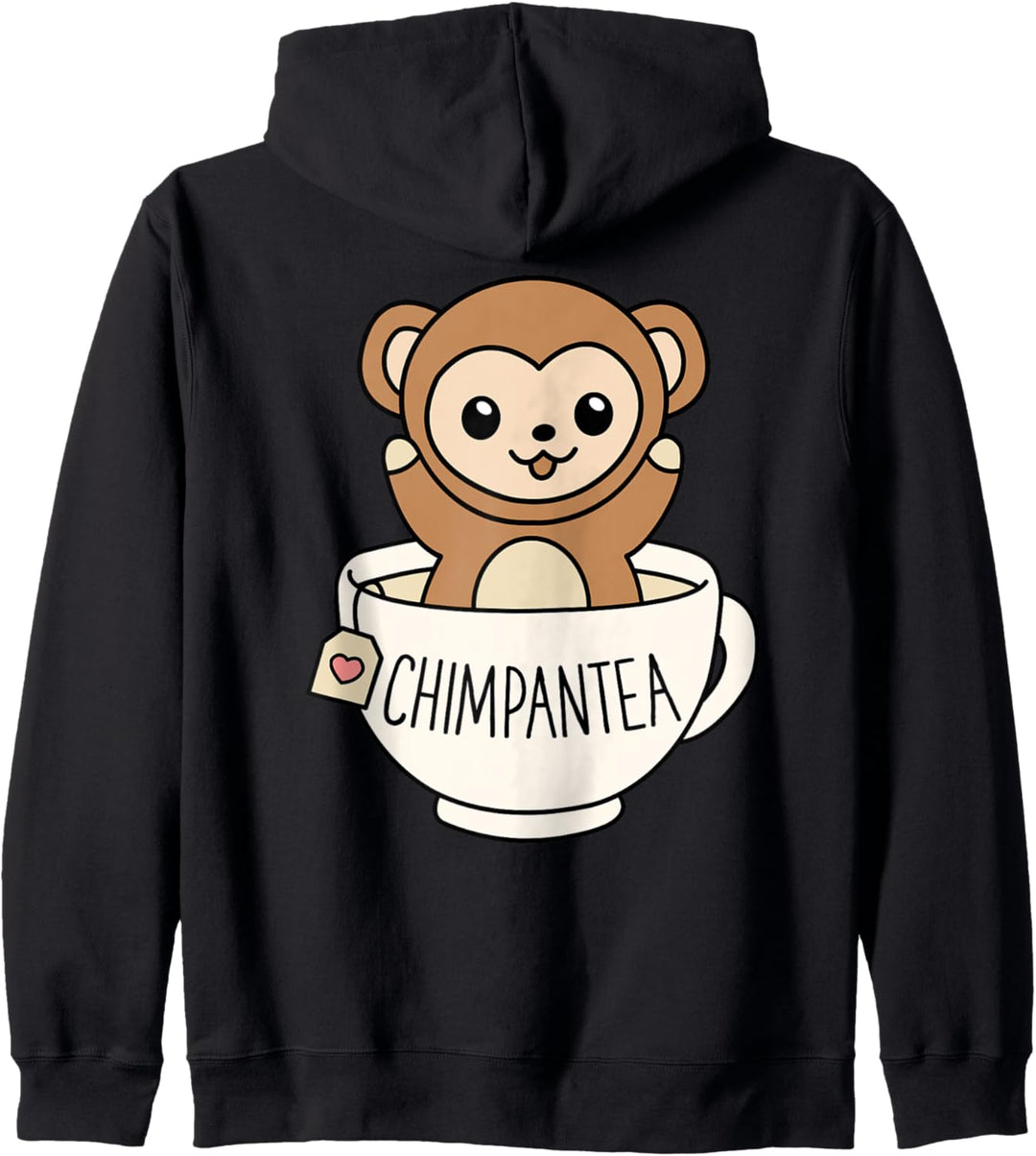 Chimpantea Cute Chimpanzee Tea Gift Funny Pun Monkey Kapuzenjacke
