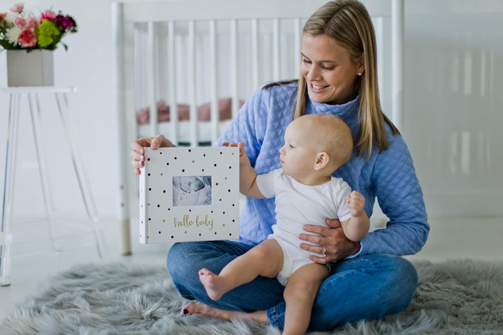 Pearhead Baby-Fotoalbum, Babybuch Andenken für frischgebackene und werdende Eltern, geschlechtsneutr