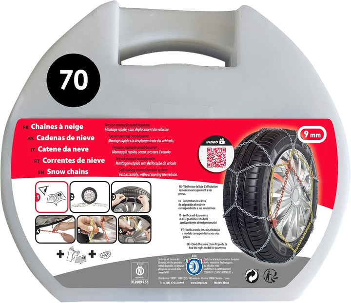 Premier prix 450312 Metall-Schneeketten