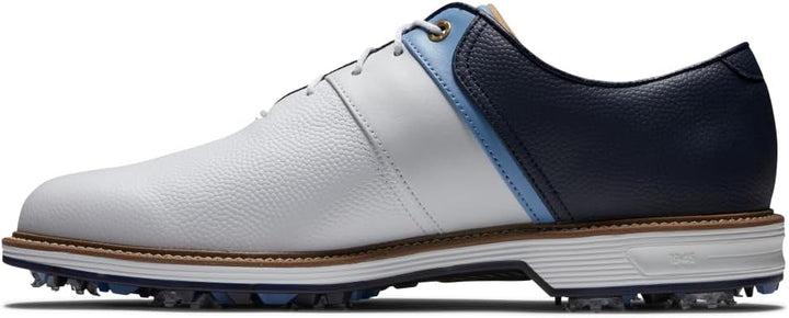 FootJoy Herren Premiere PackardGolfschuh 41 EU Weit Weiss Hellblau Marineblau, 41 EU Weit Weiß
