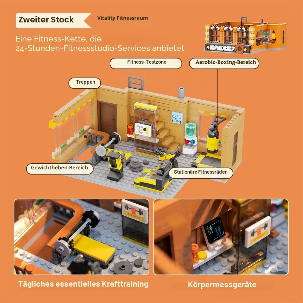 PANTASY European Bakery Building Kit-Landmark Construction Set for Adults & Teens, Featuring a Baker