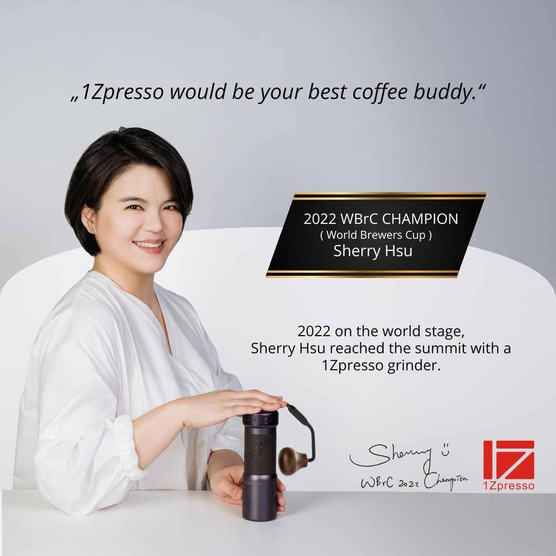 1Zpresso K-Ultra Manuelle Kaffeemühle Eisengrau mit konischen Mahlwerk aus Edelstahl, Intuitive nume