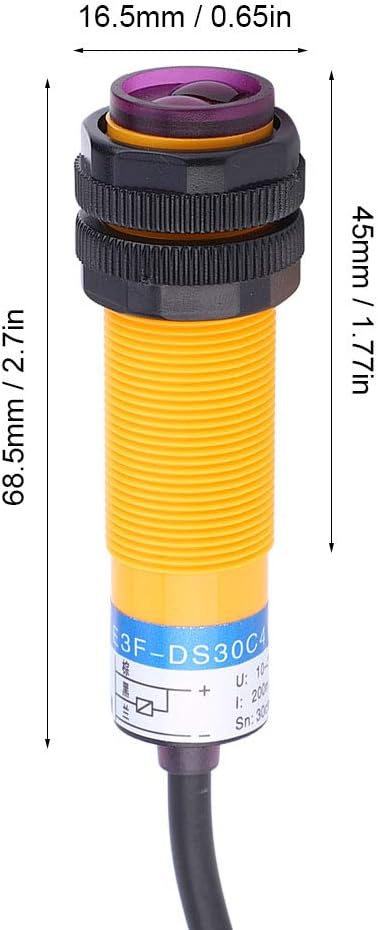 Diffuser Fotoelektrischer Sensorschalter E3F-DS30C4 3 Leitungen NPN NO (normalerweise offen) Näherun