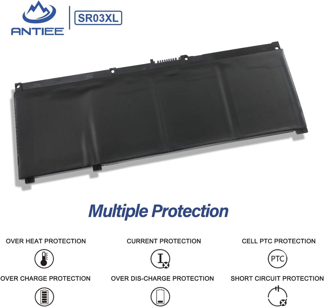 ANTIEE SR03XL Laptop Akku für HP Pavilion 15-CX 15-CX0056WM 15-CX0058WM Envy X360 15-CN 15-CP 17-BW