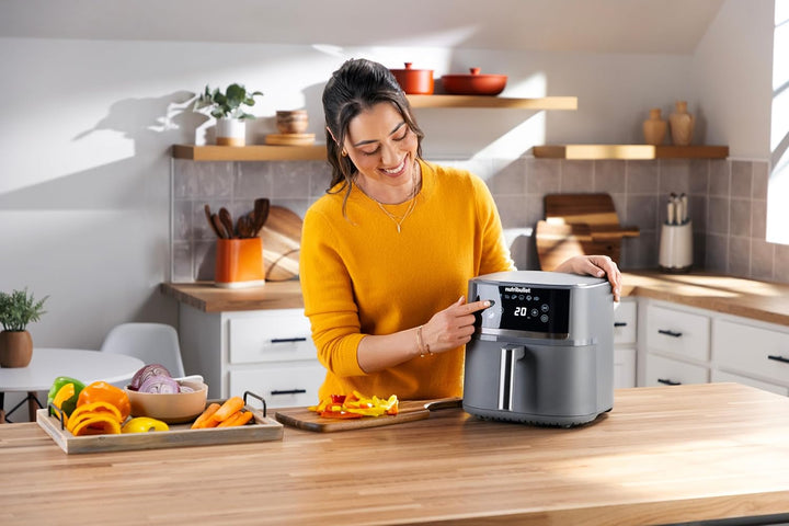 nutribullet Air fryer Crisplite NBA0611DG, Heissluftfritteuse mit 6L Kapazität, 80-200° Temperaturko