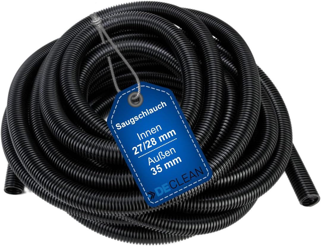 DeClean Saugschlauch 27-28 mm Absaugschlauch Schlauch Universal Meterware Elektrowerkzeuge, Säge, Sc