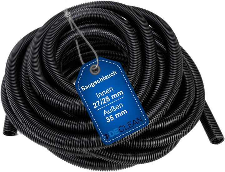 DeClean Saugschlauch 27-28 mm Absaugschlauch Schlauch Universal Meterware Elektrowerkzeuge, Säge, Sc