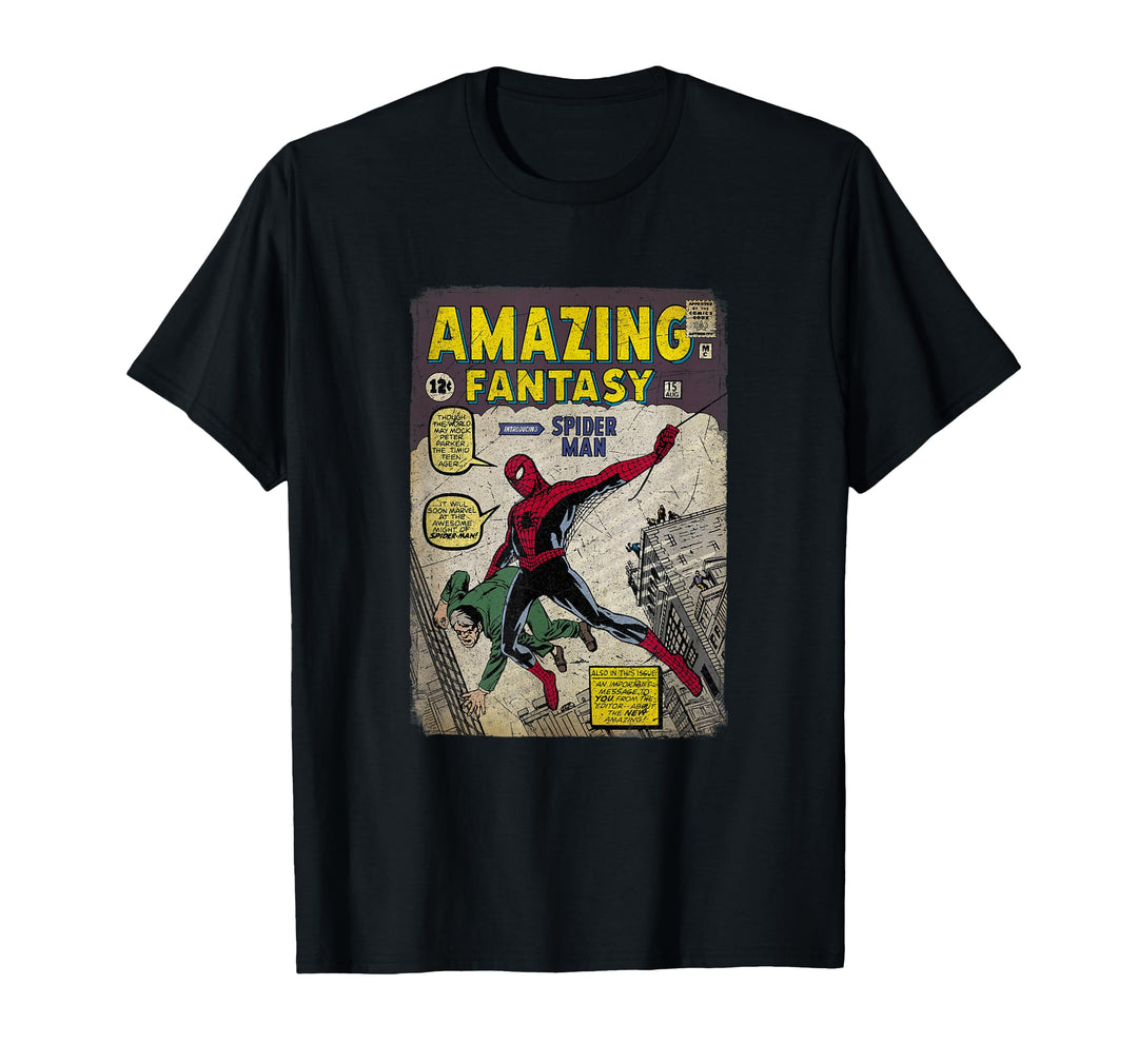 Women's Marvel Spider-Man Comic Book Cover Print Graphic T-Shirt Large Cranberry