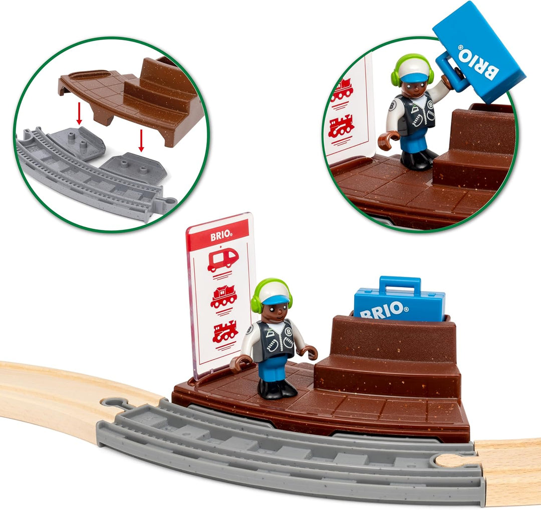 BRIO World – 36102 Zugset mit Rückziehmotor | Zugset-Zubehör für Kinder ab 3 Jahren