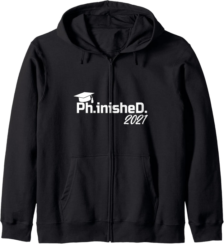 PhD-Abschluss 2021 Phinished Kapuzenjacke