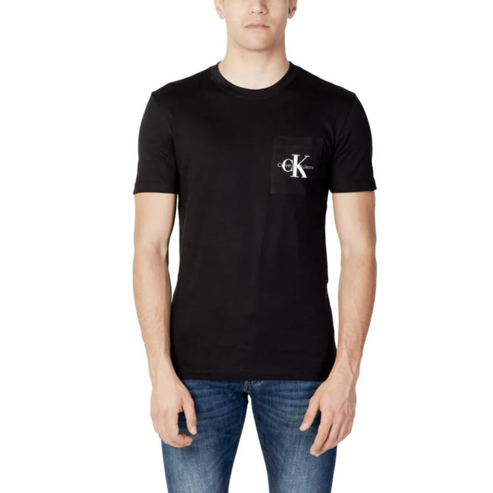 Calvin Klein Herren T-Shirt Kurzarm Core Monologo Rundhalsausschnitt XL Schwarz (Ck Black), XL Schwa