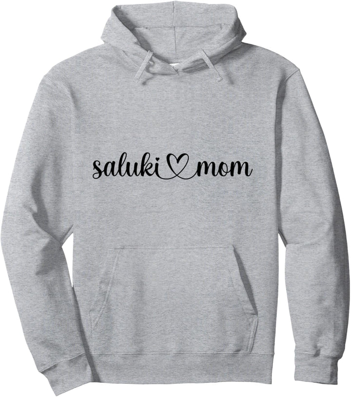 Dog Love Heart Saluki Mom Pullover Hoodie