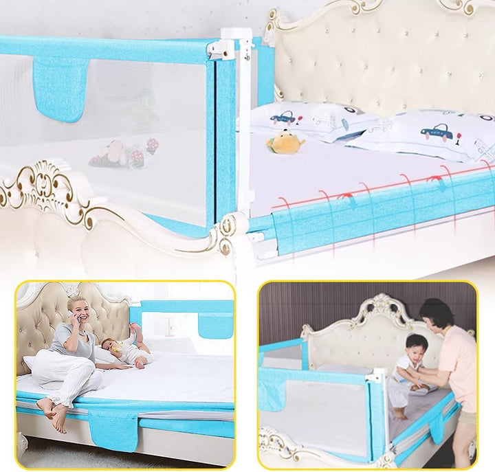 Bettgitter, Bettschutzgitter für Kinder Rausfallschutz Bett, Rausfallschutz Kinderbett, Bettgitter f