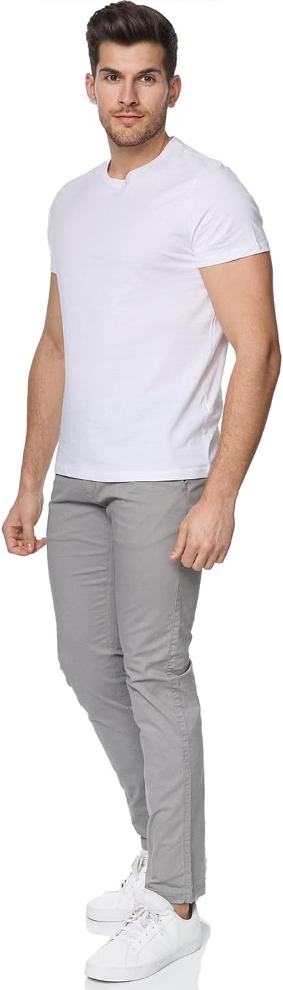 Indicode Herren Gower Chinohose Stretchhose | Chino Herrenhose Super Stretch Stoffhose 30W / 34L Itg