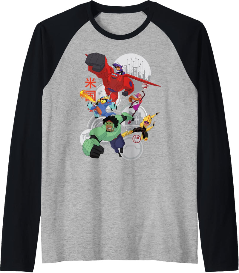 Disney Big Hero 6 TV Series Robo Team Raglan