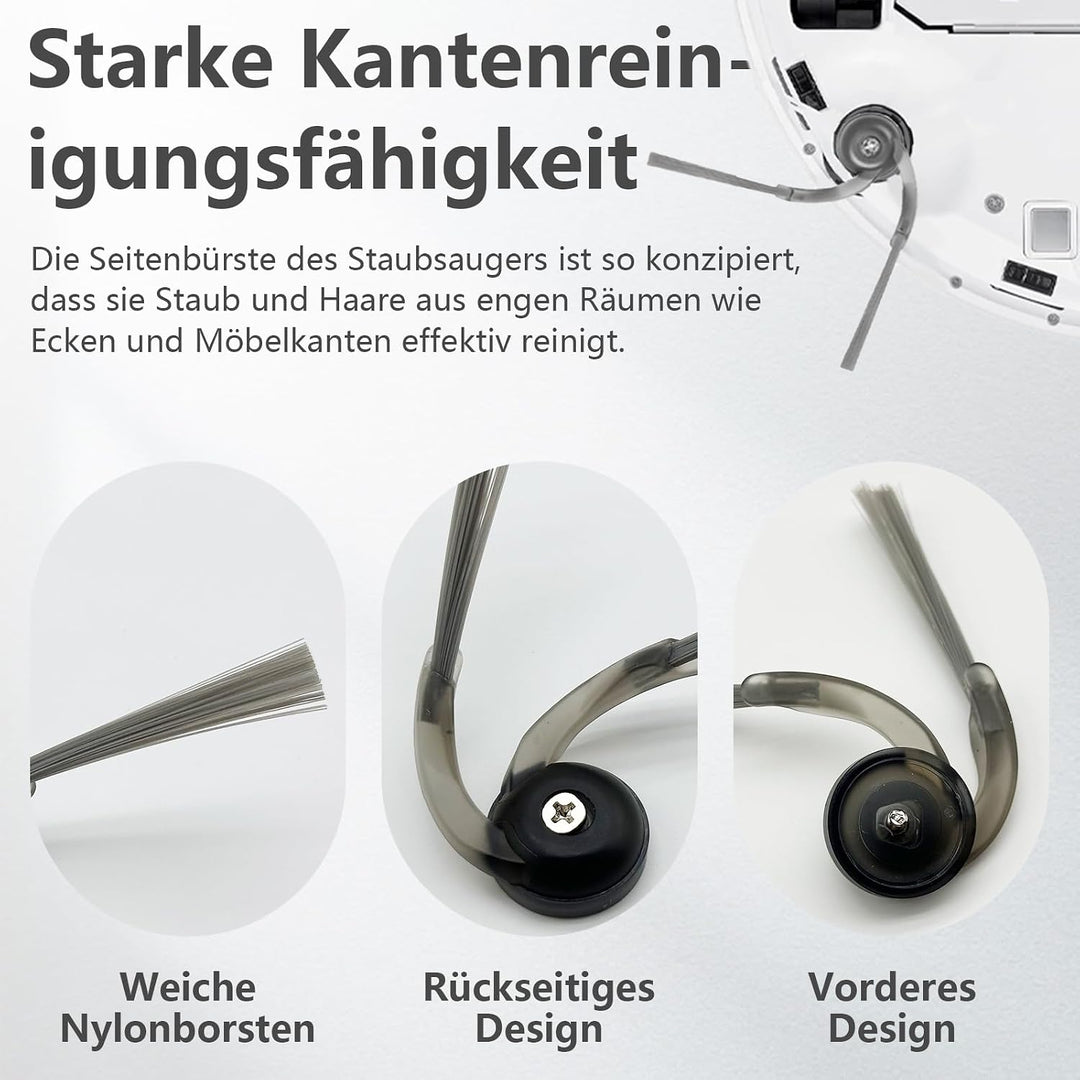 21 Stück Zubehörset für Roborock Q7 L5 / Q7 L5+ / Q7 M5 / Q7 M5+ Roboterstaubsauger, 1 Hauptbürsten,