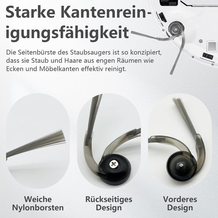 21 Stück Zubehörset für Roborock Q7 L5 / Q7 L5+ / Q7 M5 / Q7 M5+ Roboterstaubsauger, 1 Hauptbürsten,