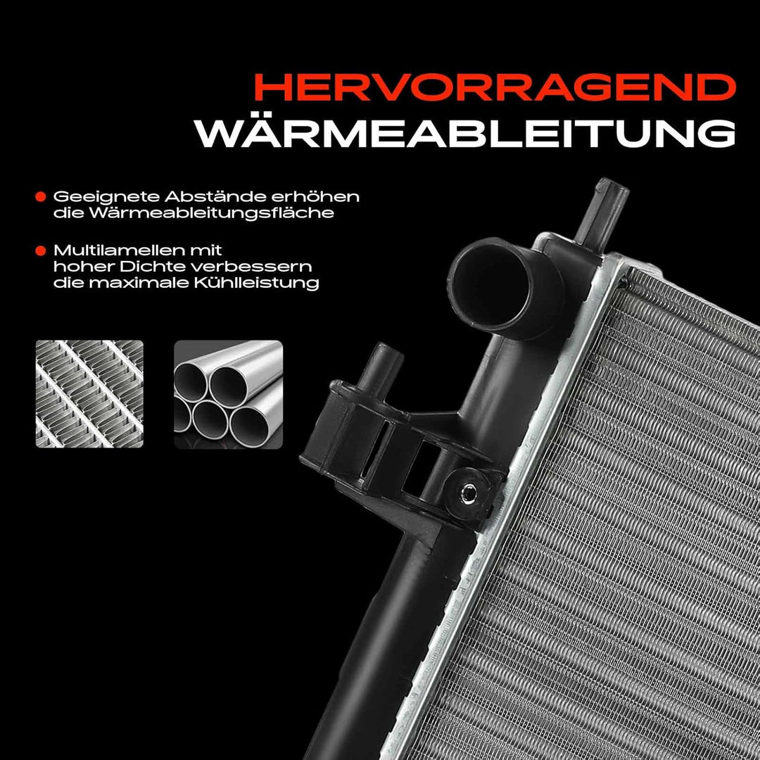 Frankberg Kühler Wasserkühler Schaltgetriebe Kompatibel mit Corsa C Kasten/Schrägheck X01 1.7L 2000-