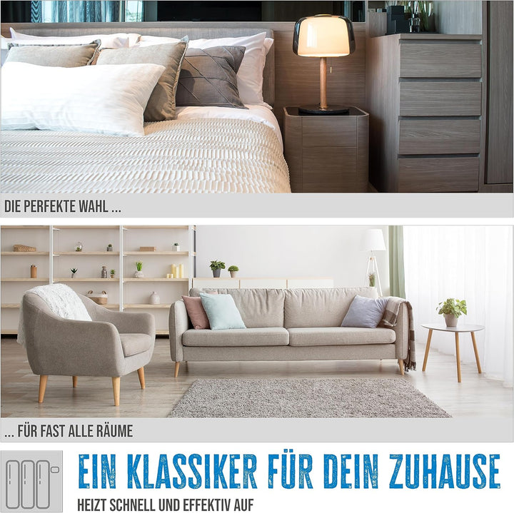 Güde Heizlüfter GH 2000 B (220-240 V, 2000 W Heizleistung, 2 Heizstufen: 1000/2000 W, Gebläseleistun