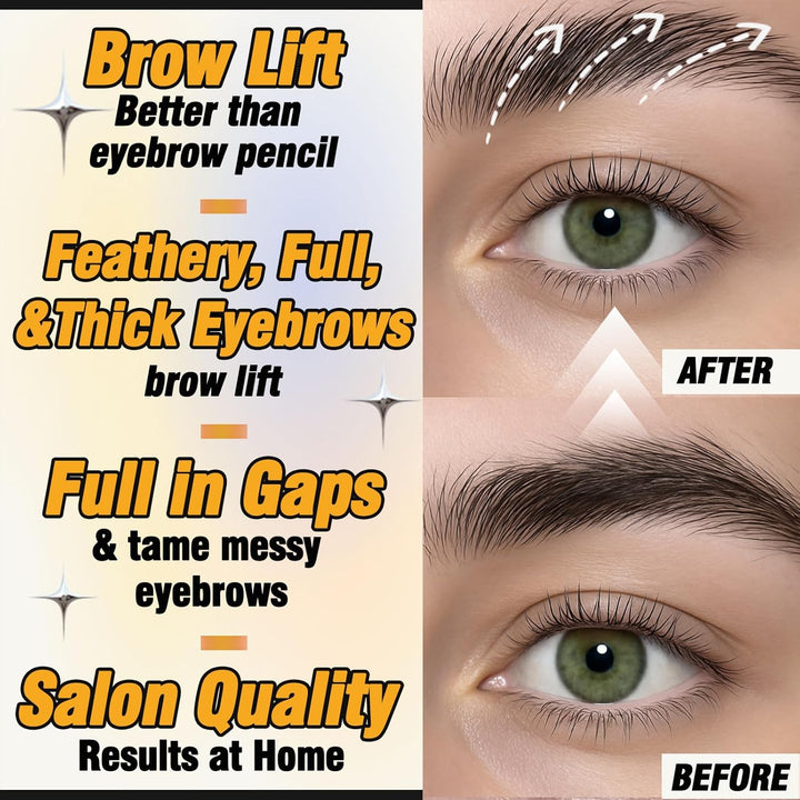 2-in-1 Wimpernlifting & Augenbrauen Lifting Set, Professionelles Brow Lamination Kit Für Dichtere Au