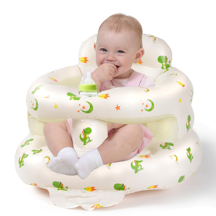 Aufblasbarer Babysitz, aufblasbarer Babysitz für Babys ab 3 Monaten, aufblasbarer Stuhl mit integrie