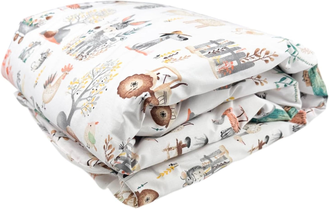 PLUMERI Kinderbettwäsche 100x135 + 40x60 100% Baumwolle Weiche &amp; Farbenfrohe Bettwäsche für Babys Mä