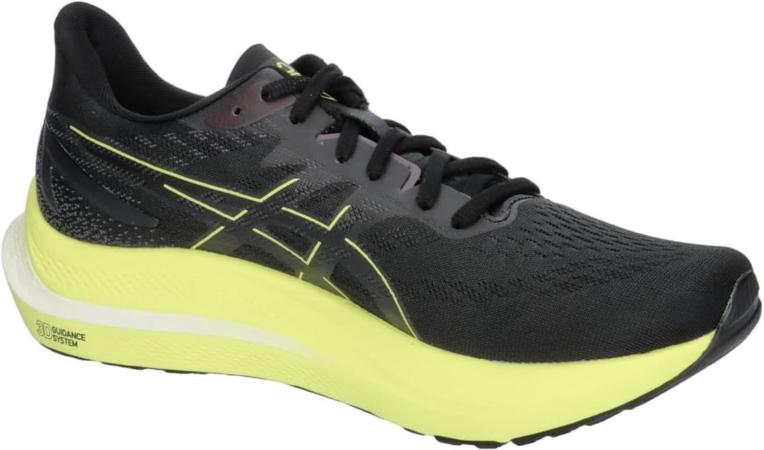 ASICS Herren Gt-2000 12 Sneaker, 40.5 EU Black Glow Yellow