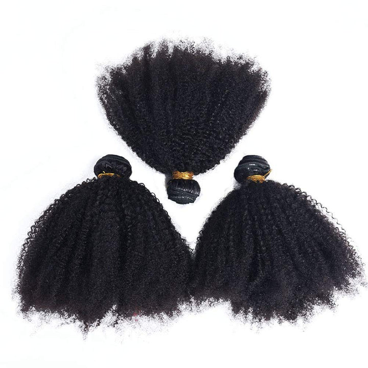 Afro Kinkys Curly Remy Human Hair Weave 3 Bundles Wefts 4B 4C Unprocessed Brazilian Virgin Hair Exte