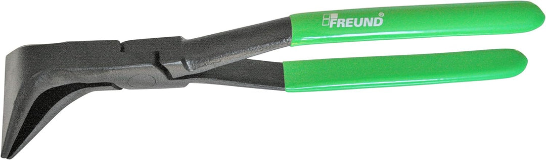 FREUND 01090060 Falzzange gebogen 45°, Maul 60mm, tauchisolierte Griffe