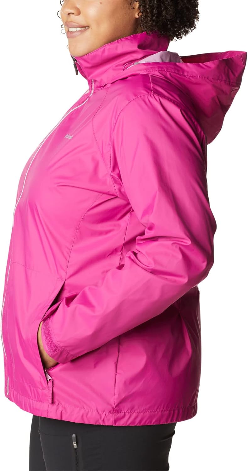Columbia Damen Waterproof and Breathable Regenjacke S Fuchsia, S Fuchsia
