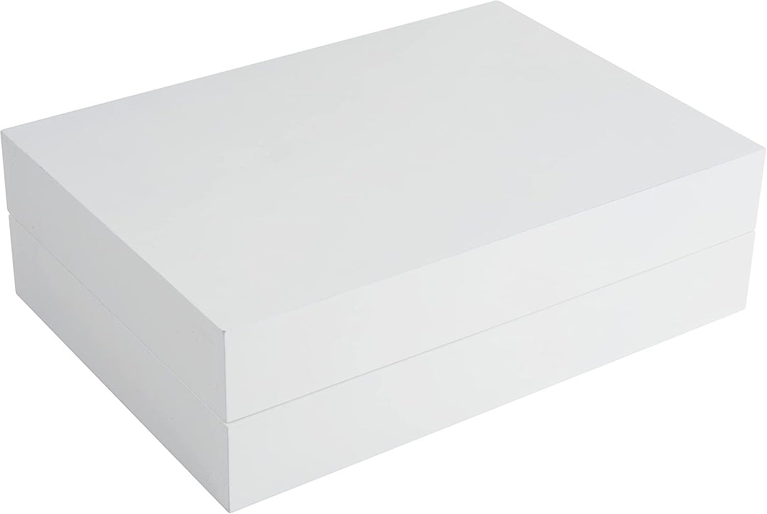 VBS Klappschränkchen/Adventskalender weiss Holz 30x21,5x9cm