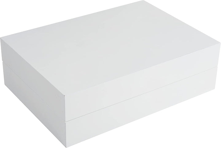 VBS Klappschränkchen/Adventskalender weiss Holz 30x21,5x9cm