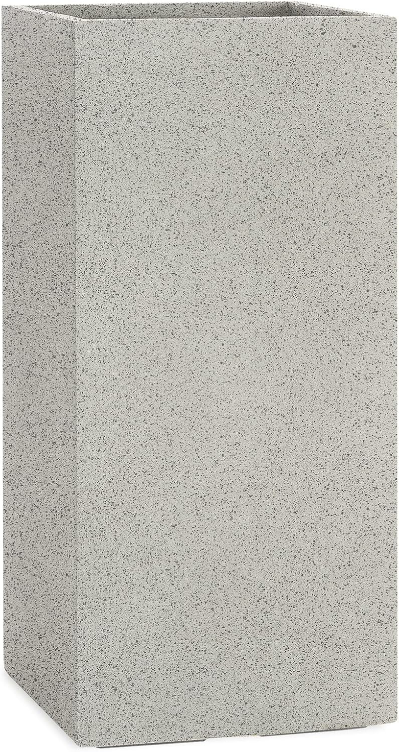 Pflanzwerk® Pflanzkübel Tower Granit Grau 60x28x28cm *Frostbeständiger Blumenkübel* *UV-Schutz* *Qua
