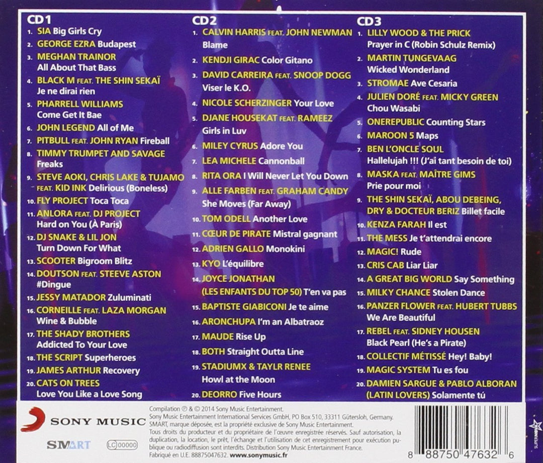 60 Hits 2015, Audio-CD
