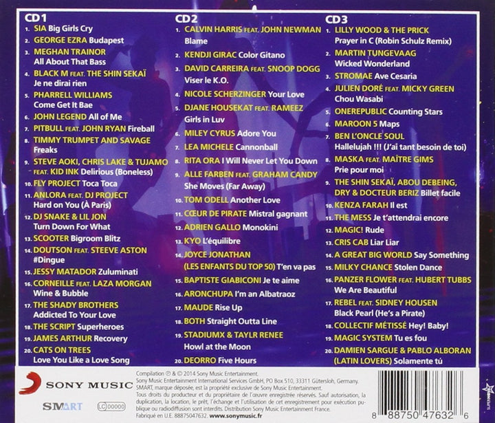 60 Hits 2015, Audio-CD
