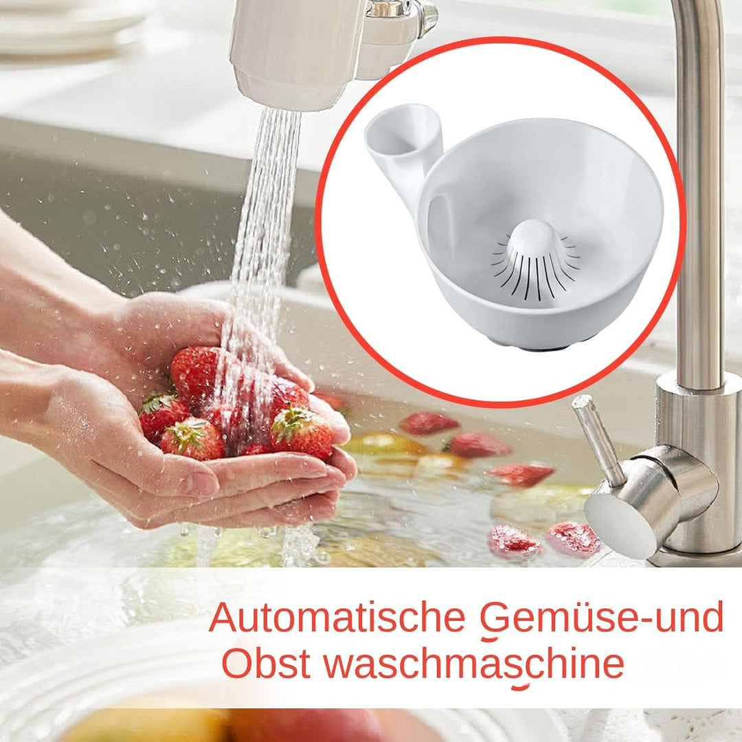 Fruit Washing Bowl with Strainer, Automatic Vegetable Washer, Multifunctional Food Storage Basket fo