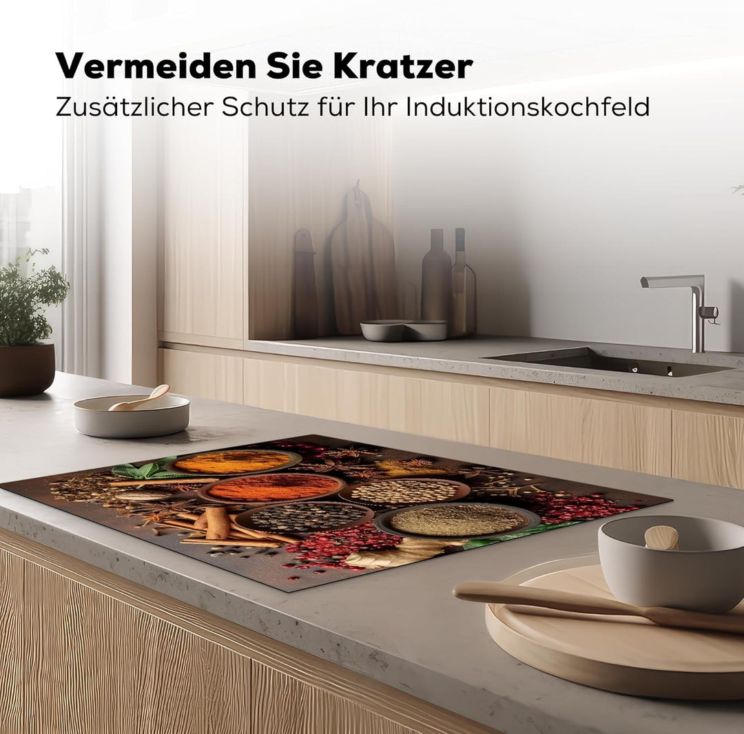Herdabdeckplatte 77x59 cm Einteilig Ceranfeld Abdeckplatte Küche Deko Ceranfeldabdeckung Herdabdecku