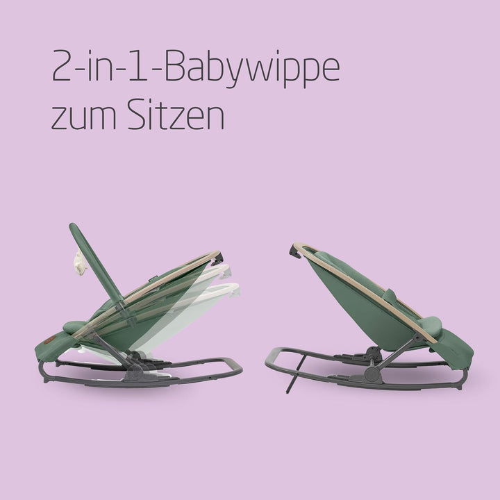 Maxi-Cosi Kori 2-in-1 Baby wipstoel met speelgoedboog, 0-2 jaar, tot 15 kg, Baby bouncer, 3 ligstand