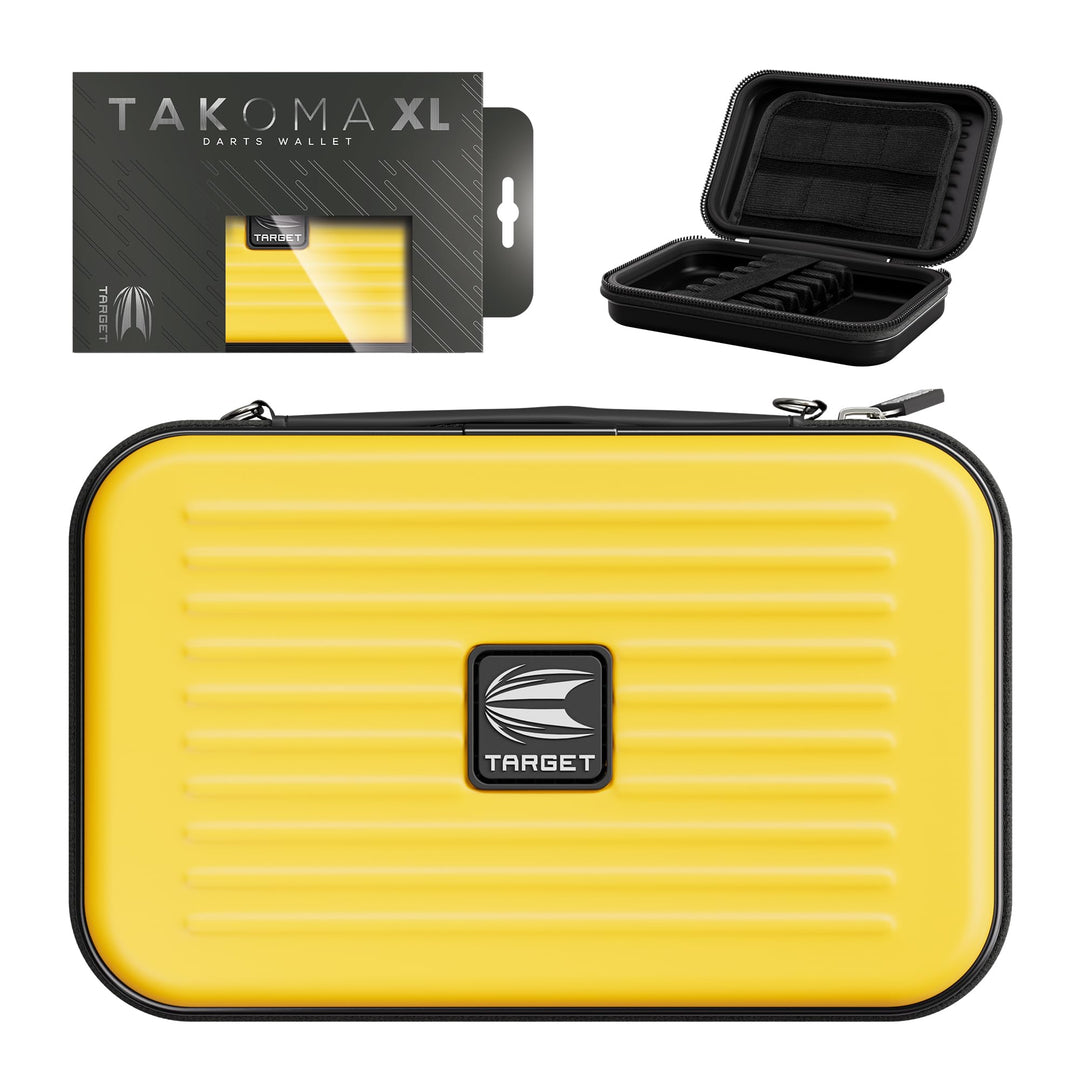 Target Darts Takoma XL Darts Case - Holds x 2 Satz Darts Brieftasche Gelb, Gelb