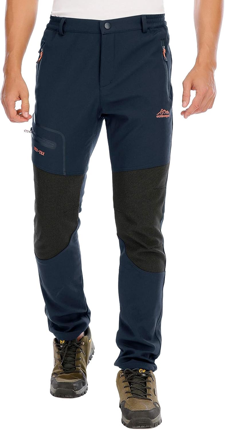 Herren Wanderhose Skihose Wasserdicht Softshellhose Winddicht Winter Outdoorhose Snowboardhose Warm