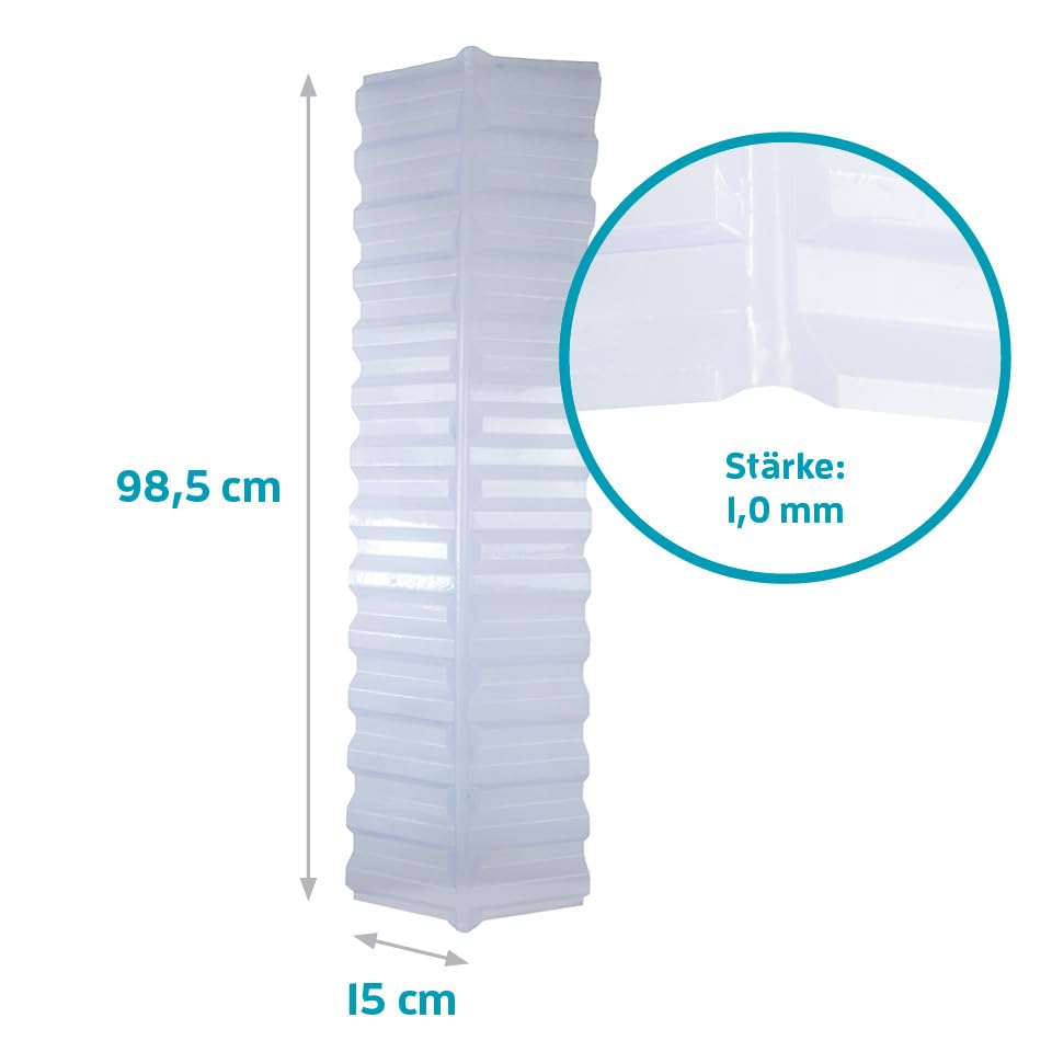 KAISER plastic® Firsthaube Klar | Wellplatten Dach Abdeckung, Welldach Kunststoff | Dachplatten wett