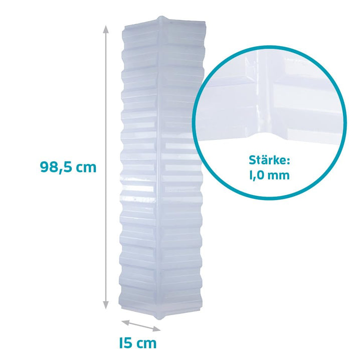 KAISER plastic® Firsthaube Klar | Wellplatten Dach Abdeckung, Welldach Kunststoff | Dachplatten wett