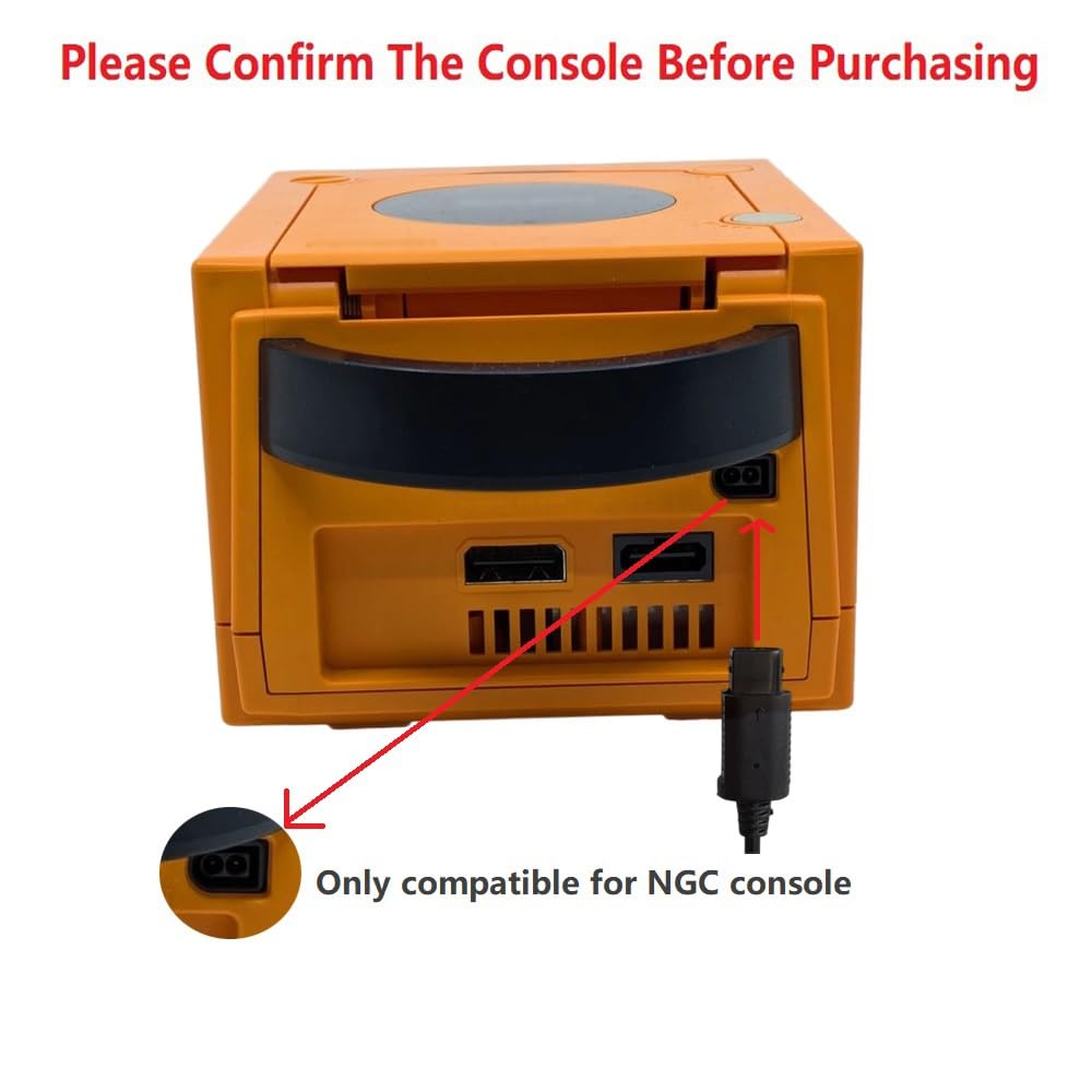 RUITROLIKER Netzteil Ladegerät Ersatznetzteil Stromkabel Netzadapter für Gamecube NGC Netzkabel Lade