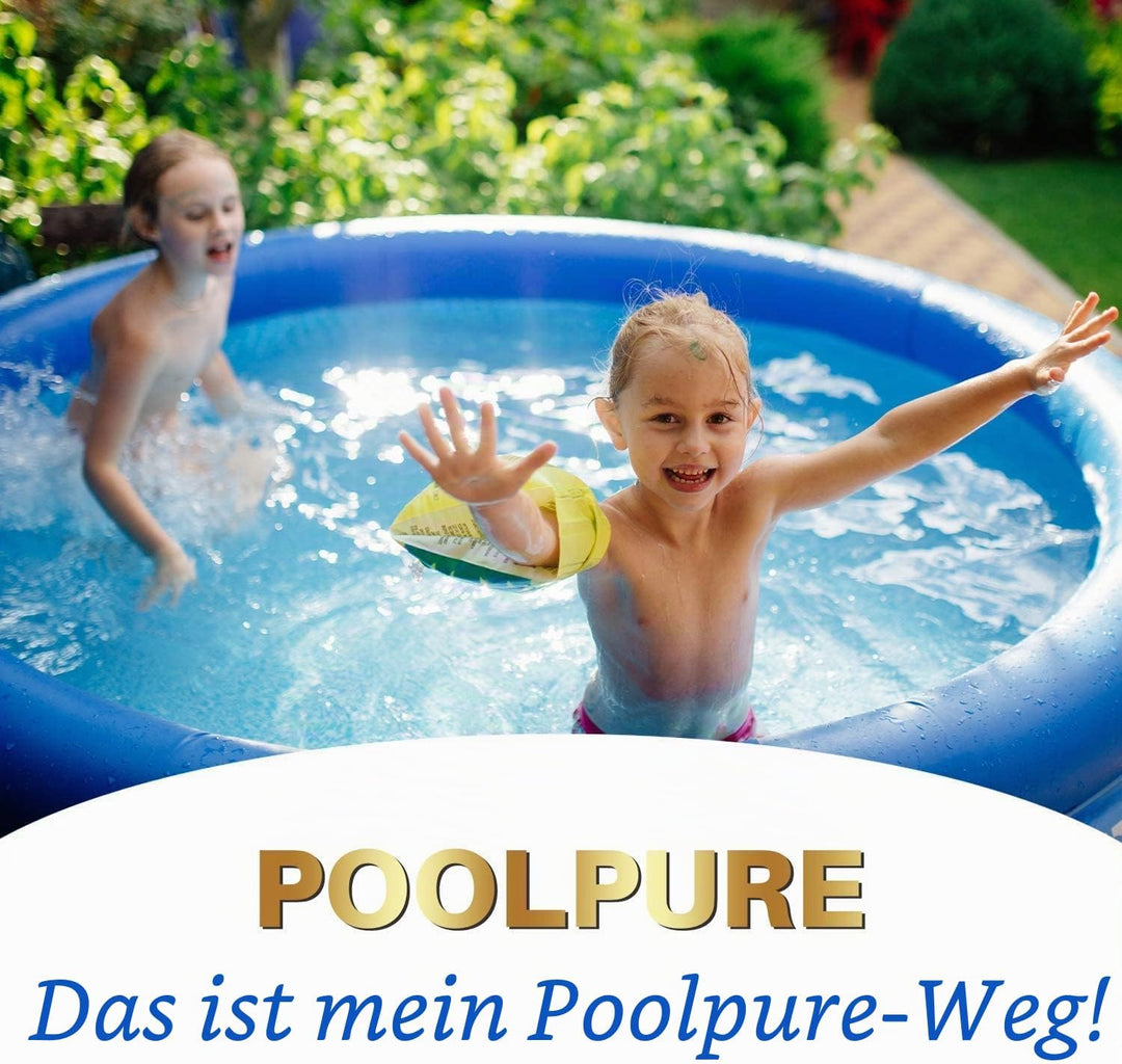 POOLPURE Filterkartusche Gr. II, Poolfilter kompatibel mit Bestway 58094 Typ II, 10,5 x 13,6 cm, 6er