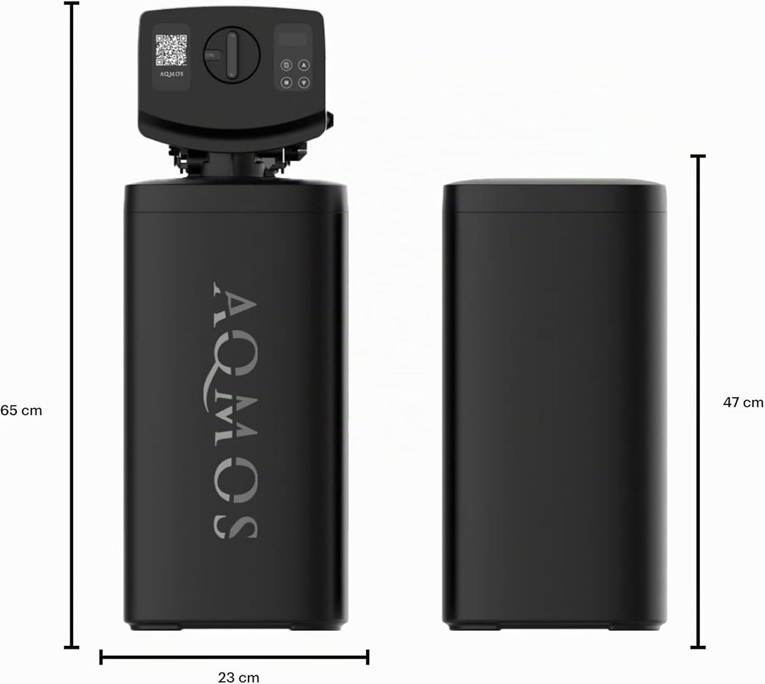 AQMOS FLEX-40 Wasserenthärtungsanlage mit Anschlussset 1" und Montageblock 1" Entkalkungsanlage für