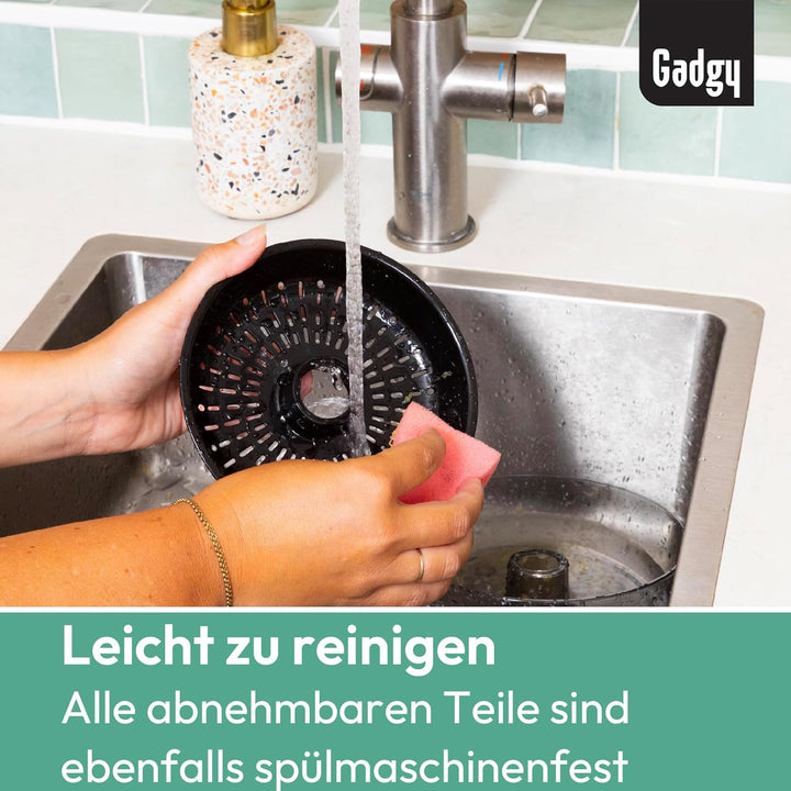 Gadgy Elektrische Saftpresse – Zitruspresse mit Anti-Tropf-Funktion, Zylindrisches Design, Anti-Stau