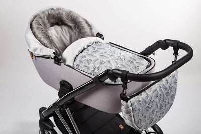 Baby PREMIUM Fusssack WinterFusssack für Kinderwagen Masse 85/105 cm für Buggy Fischgrätenmuster [07