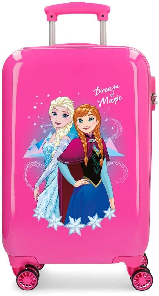 Disney Frozen Die Eiskönigin Dream of Magic Kabinenkoffer Rosa 37x55x20 cms Hartschalen ABS Kombinat