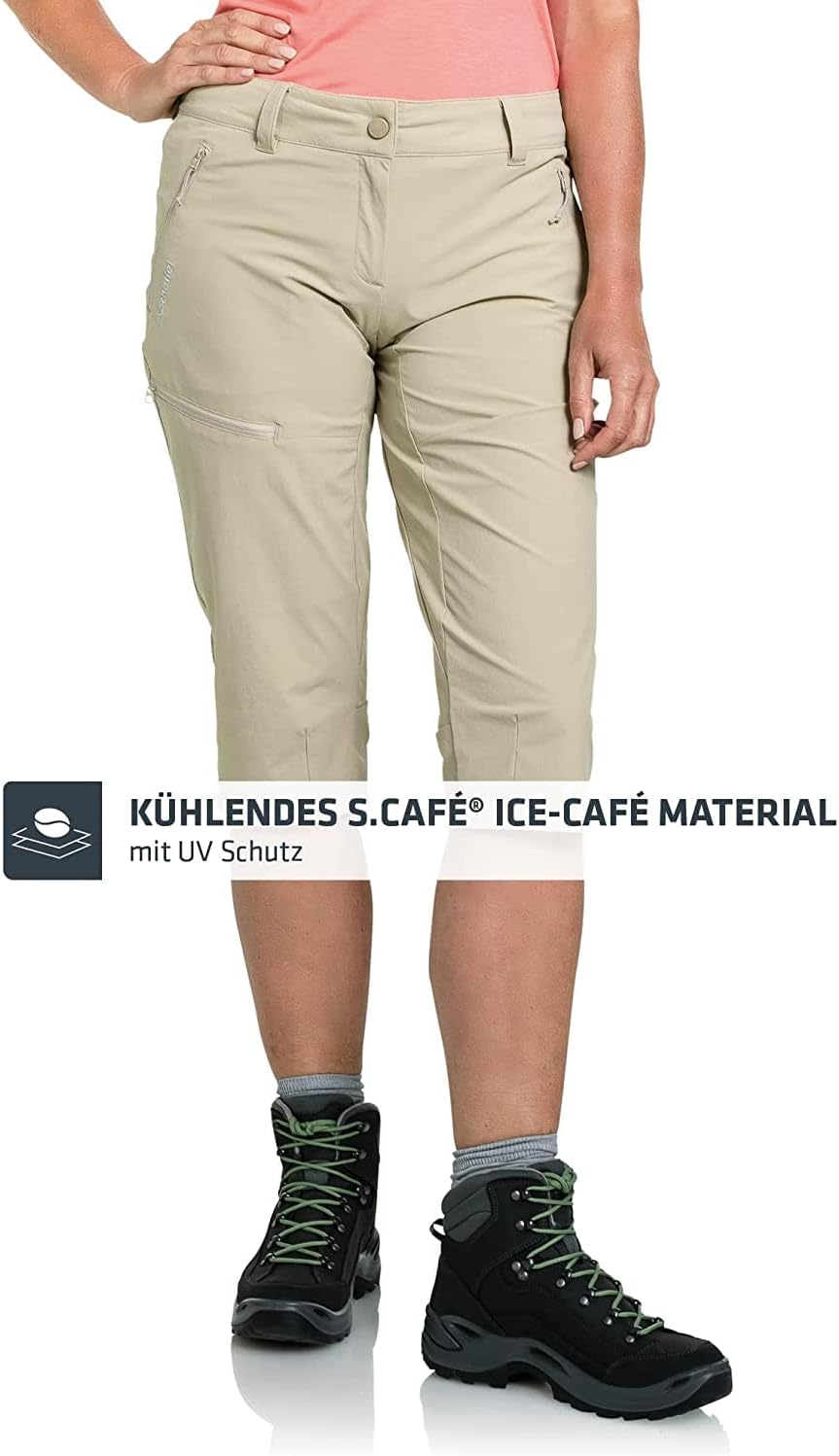 Schöffel Damen Pants Caracas2, leichte und kühlende Wanderhose aus elastischem Stoff, vielseitige Ou