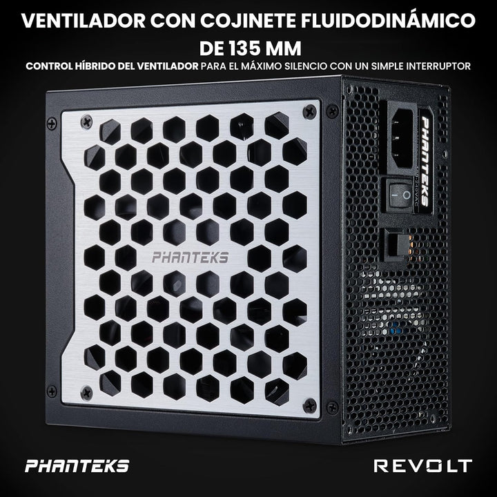 Phanteks (PH-P1600TR_BK01C) Revolt 1600W 80PLUS Titanium, ATX 3.0, PCIe 5.0, voll modular. Nur Netzt